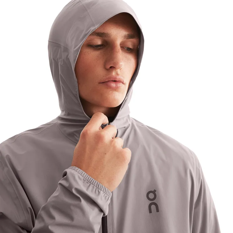 On Running Mens Waterproof Anorak in Zinc-2