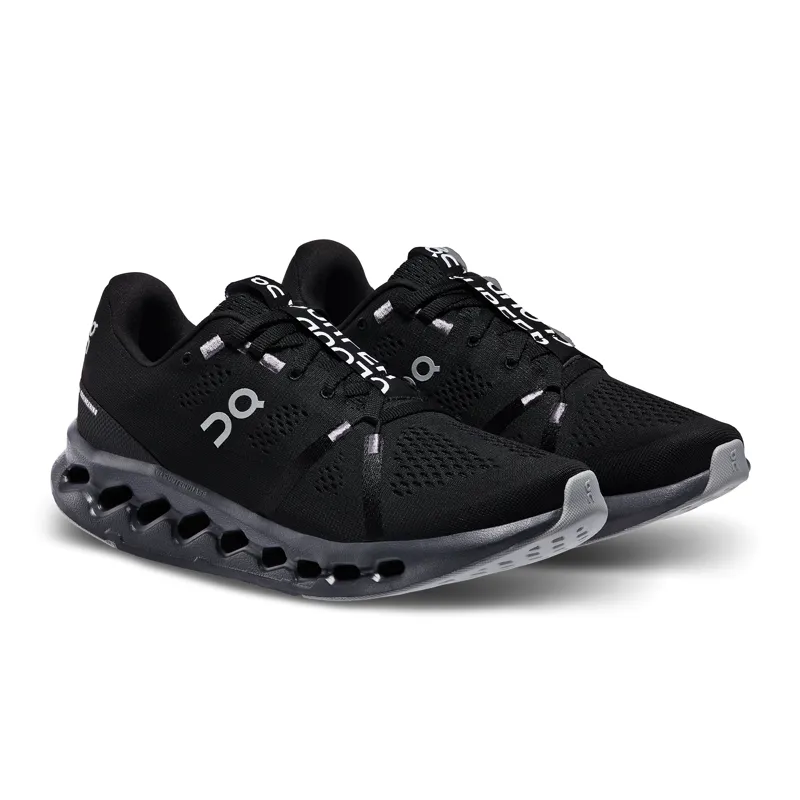 On Running Cloudsurfer 7 Womens running shoe in All Black-2