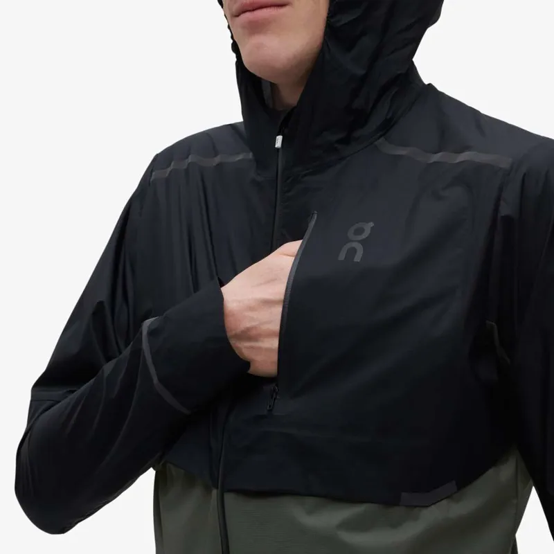 2022 On Running Weather Jacket Mens Black/Shadow-4