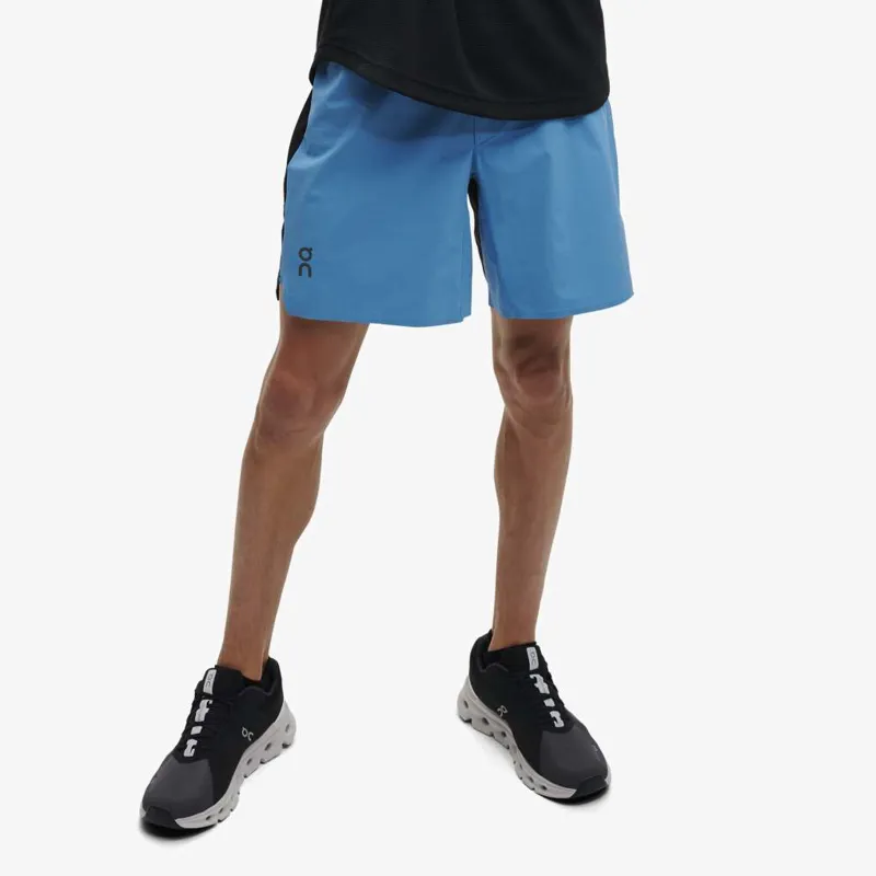 On Men's Lightweight Running Shorts in Niagara/Black