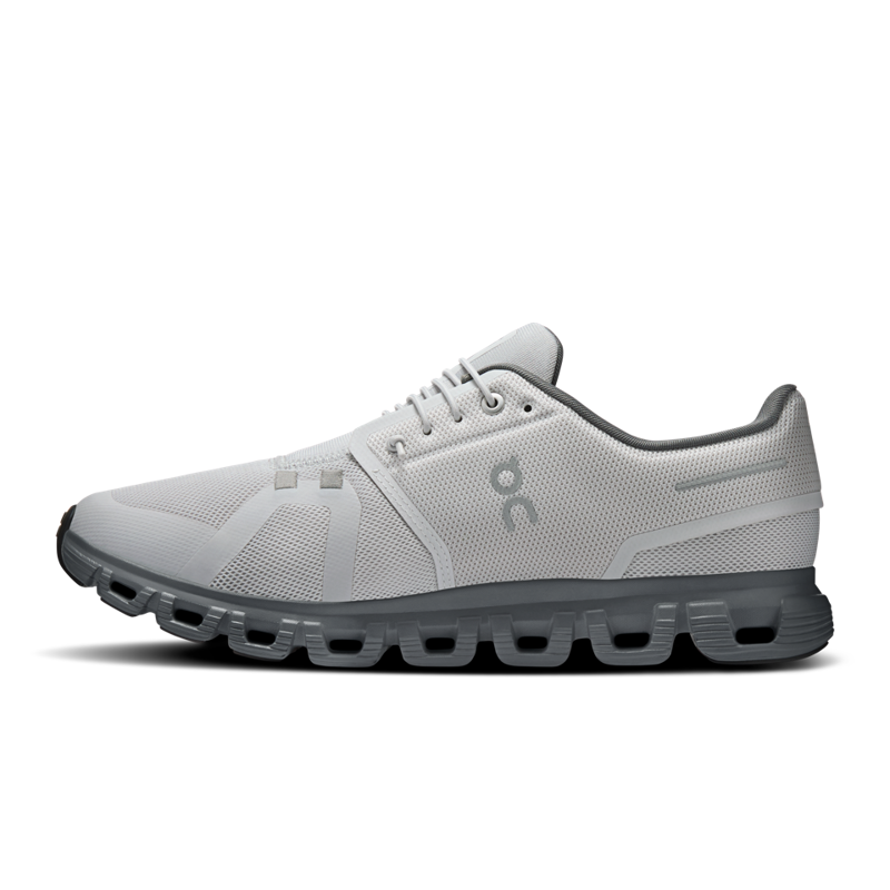 On Cloud 6 Mens Running Shoe in Wolf/Rock-3
