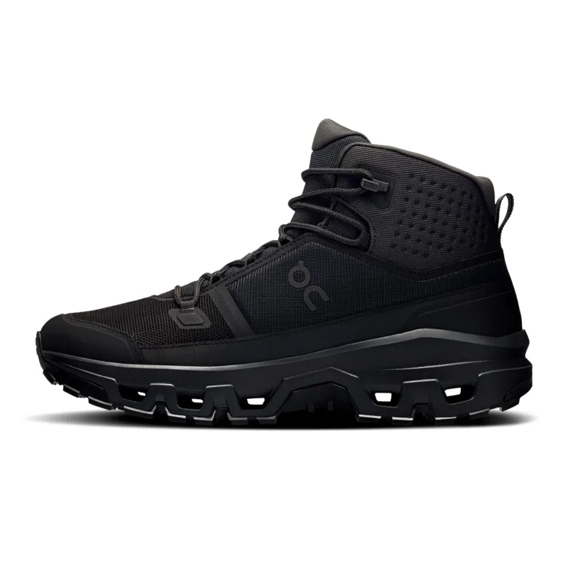 On Cloudrock Mid Mens Waterproof Walking Boots in Black-1