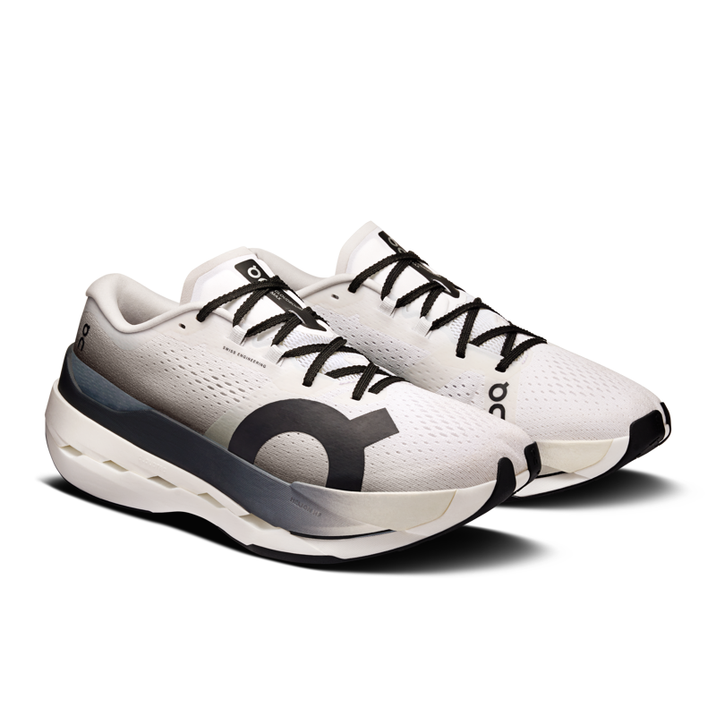 On Cloudboom Max Men's Running Shoe in White/Black-1