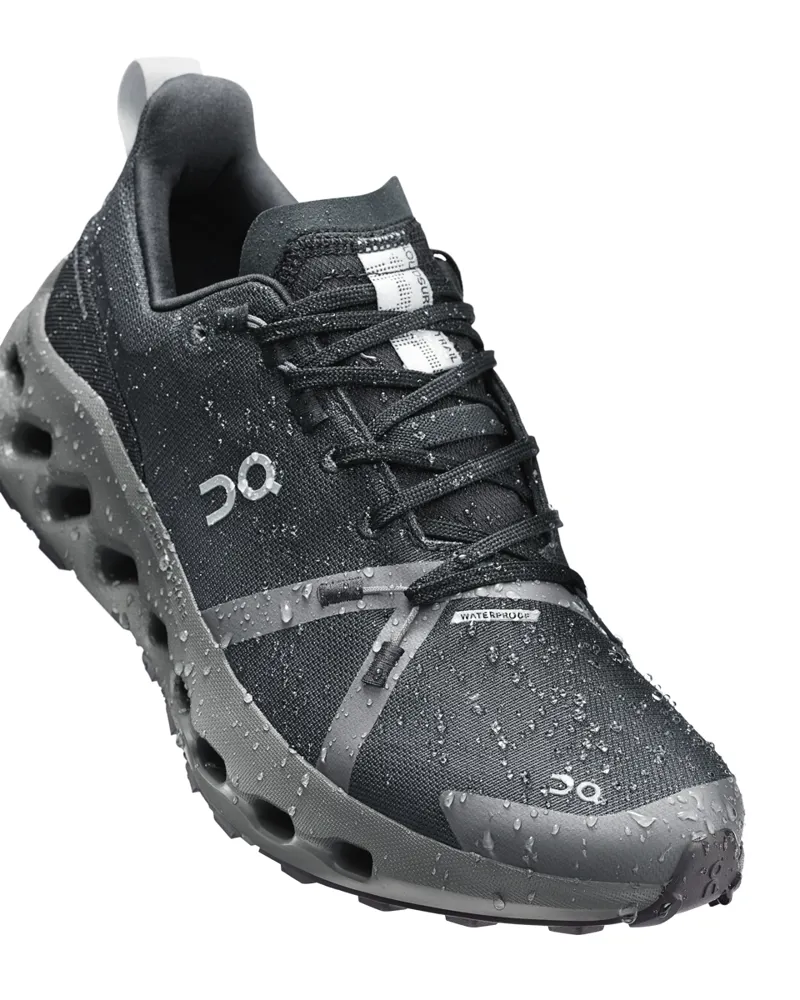 On Cloudsurfer Trail Women's Waterproof Trail Running Shoes in Black-4
