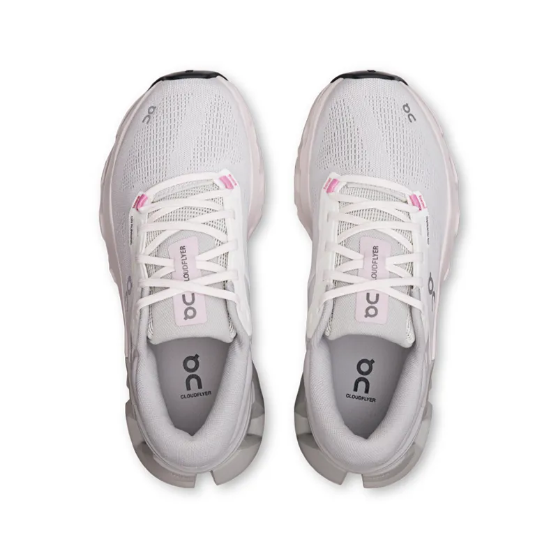 On Running Cloudflyer 5 women's running shoe in White/Glacier-3