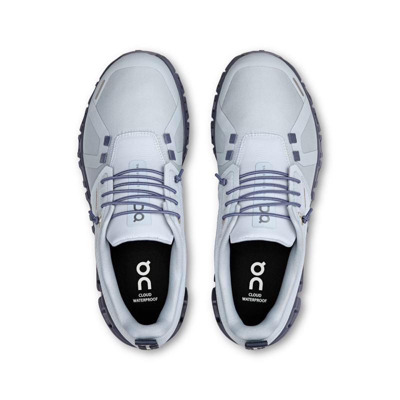 On Cloud 6 Waterproof Women's Running Shoes in Heather/Metal-5