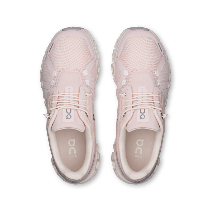 On Cloud 6 Womens Running Shoe in Salt/Gardenia-4
