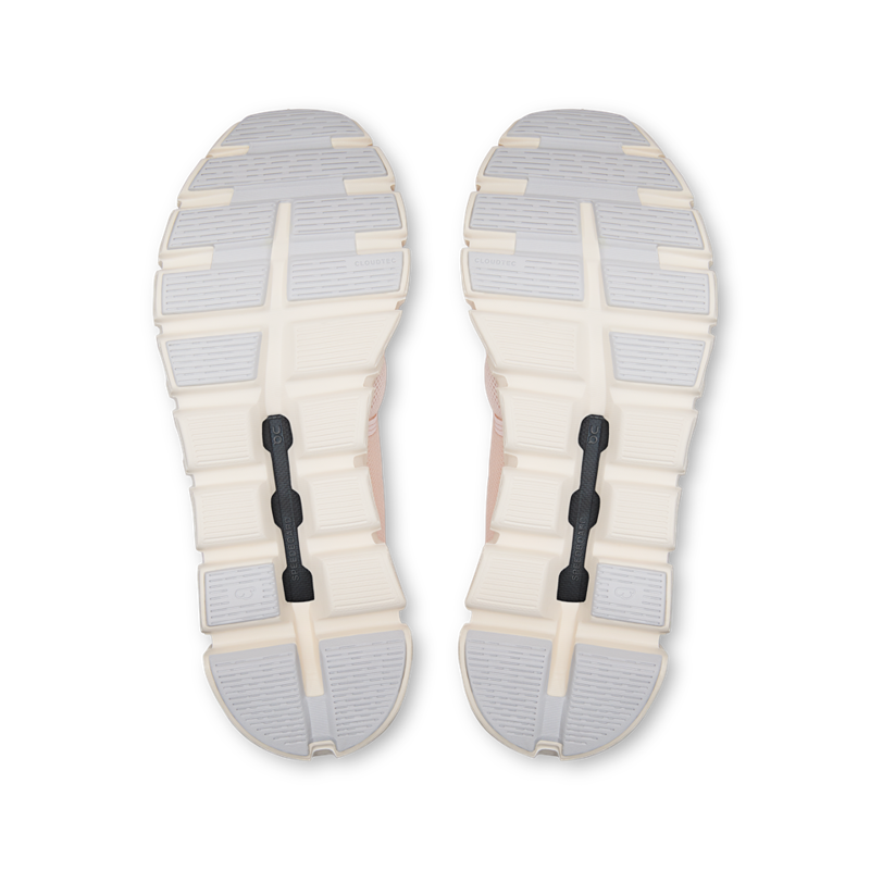 On Cloud 6 Womens Running Shoe in Salt/Gardenia-3