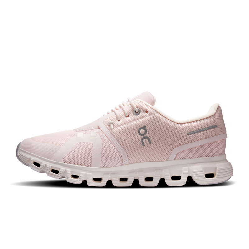 On Cloud 6 Womens Running Shoe in Salt/Gardenia-2