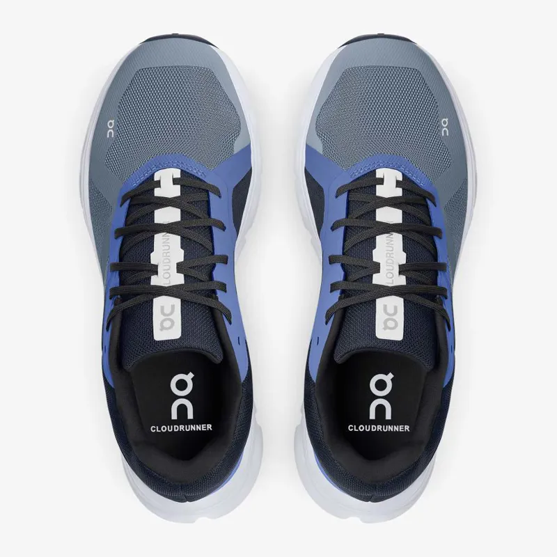 On Running Cloudrunner Mens running shoe in Metal/Midnight-1