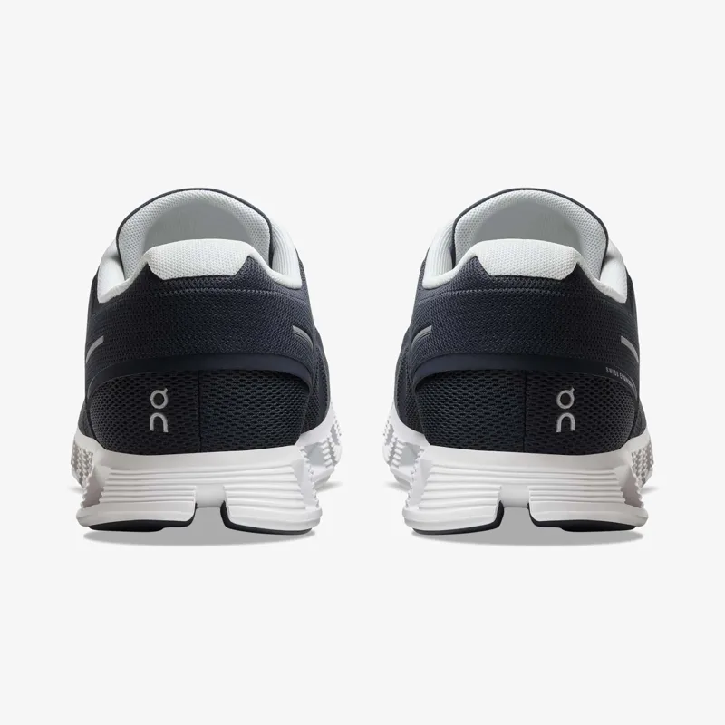 On Running Cloud 5 Mens trainer in Midnight/White-2