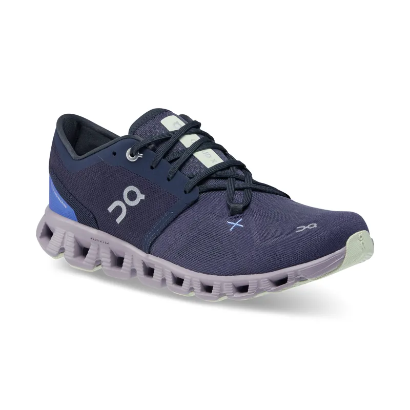 On Cloud X 3 Womens shoe in Midnight/Heron-1