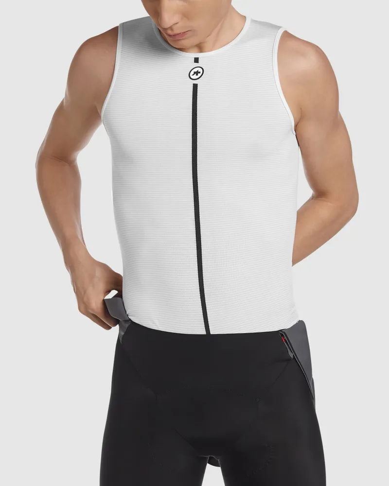 Assos Summer No Sleeve Skin Layer White-7
