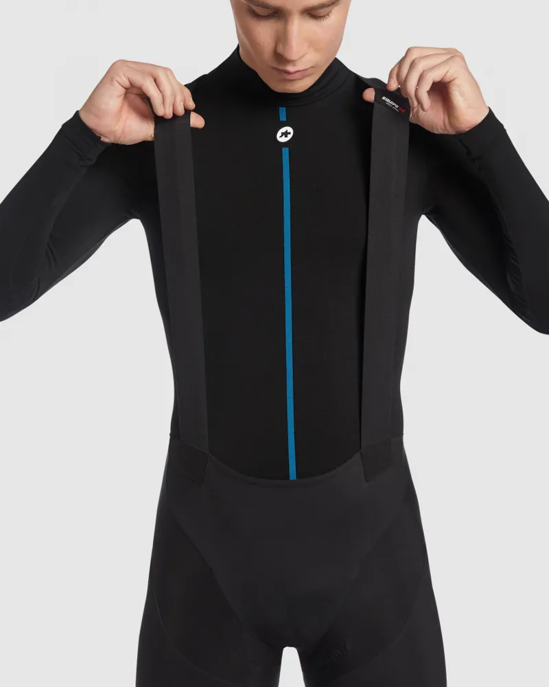 Assos Winter Long Sleeve Base Layer in black/blue stripe-5