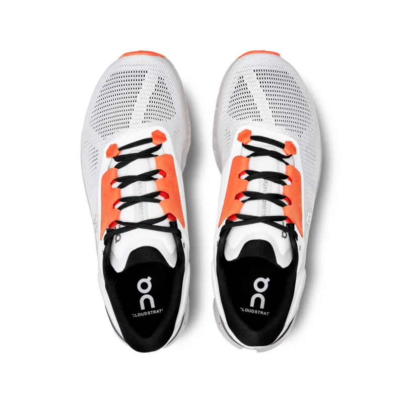 On Running Cloudstratus 3 Mens running shoe in White/Sand-5