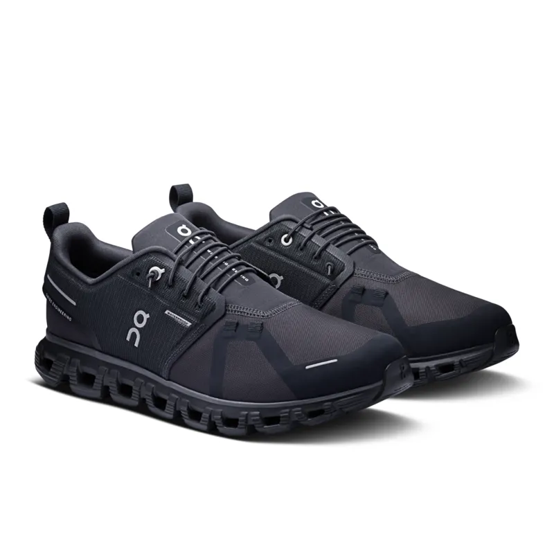 On Cloud 6 Waterproof Men's Running Shoes in Black-3