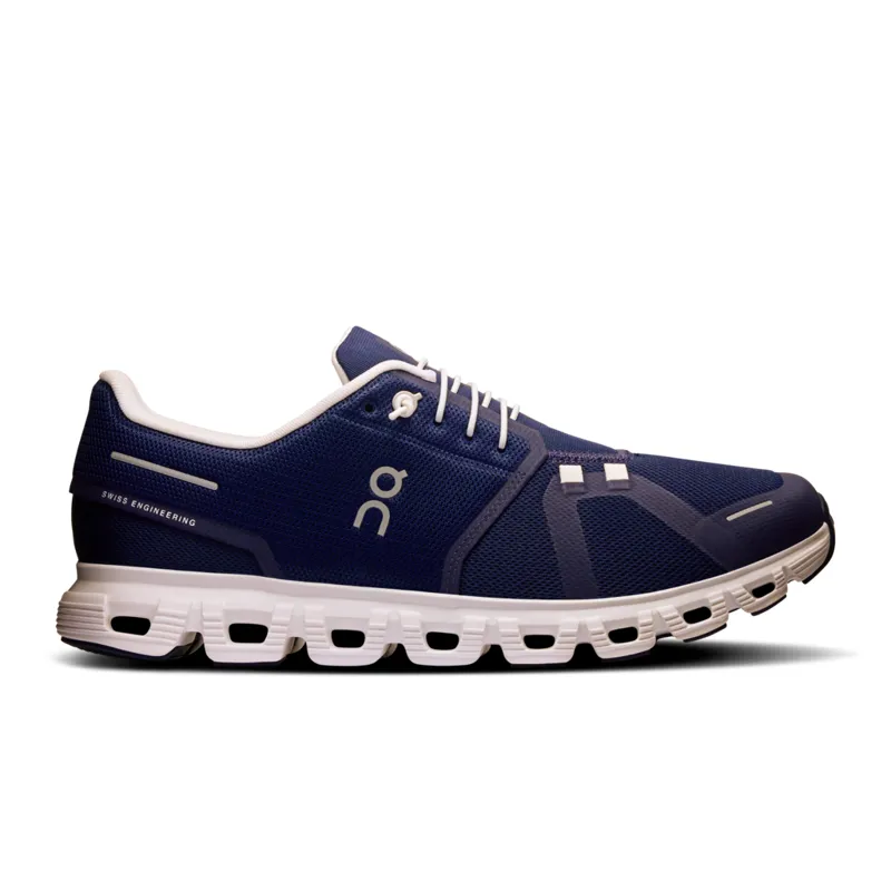 On Cloud 6 Mens Running Shoe in Midnight/White