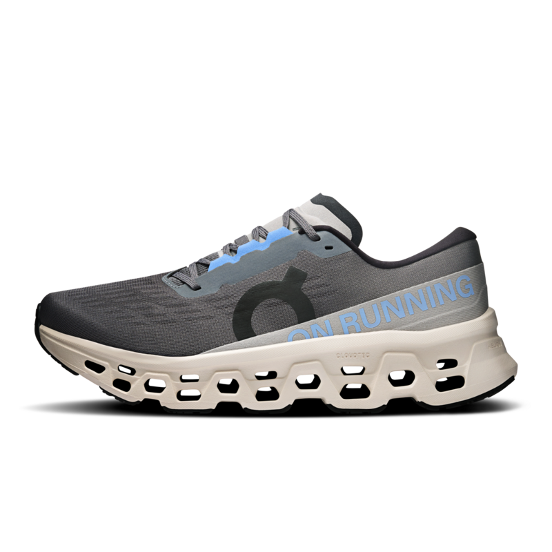 On Cloudmonster 3 Men's Running Shoe in Rock/Silver-5