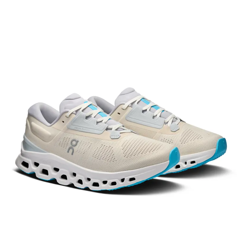 On Running Cloudstratus 3 Womens running shoe in Cream/Arctic-3