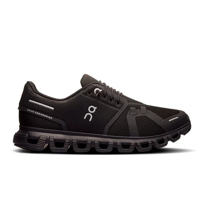 On Cloud 6 Womens Running Shoe in Black/Black
