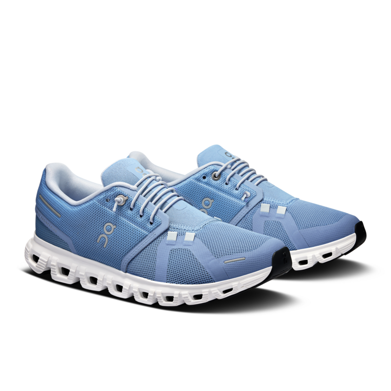 On Cloud 6 Womens Running Shoe in Chambray/White-2