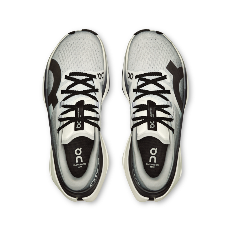 On Cloudboom Max Women's Running Shoe in White/Black-1