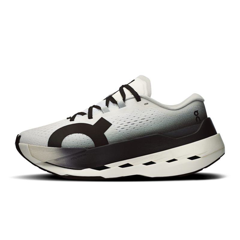 On Cloudboom Max Women's Running Shoe in White/Black-5