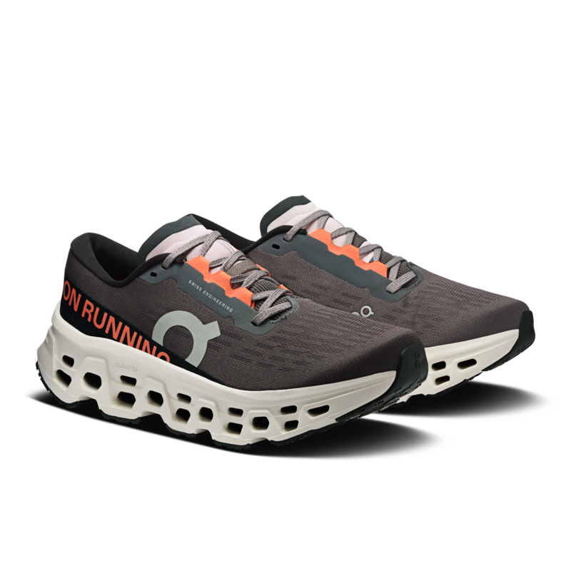 On Cloudmonster 3 Women's Running Shoe in Eclipse/Ivory-4