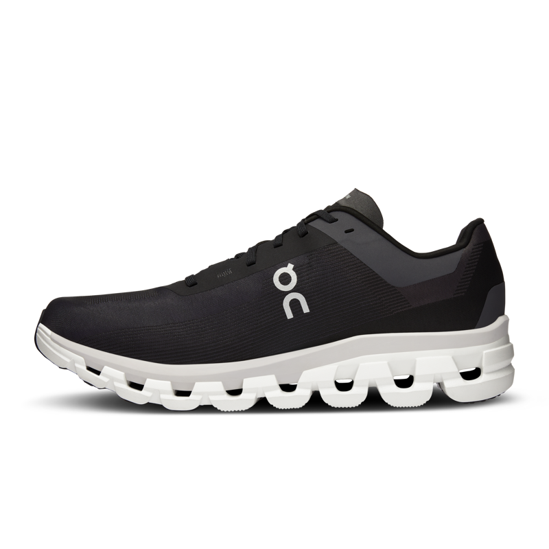 On Running Men's Cloudflow 4 running shoes in Black/White-5