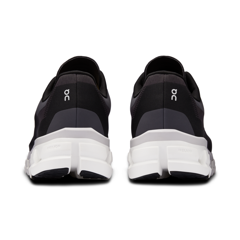 On Running Men's Cloudflow 4 running shoes in Black/White-4