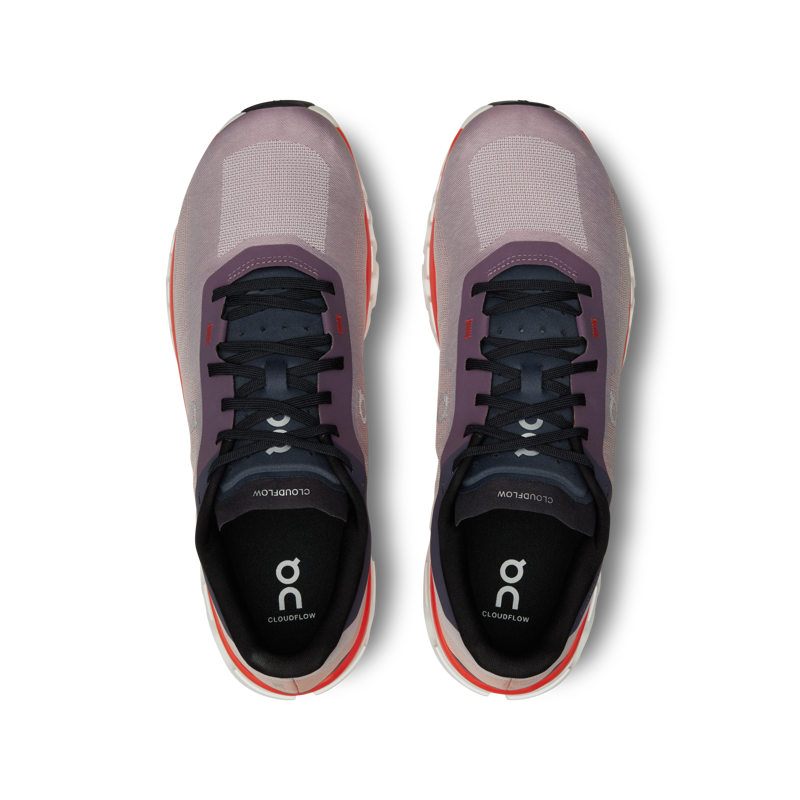 On Running Men's Cloudflow 4 running shoes in Quartz/Flame-1