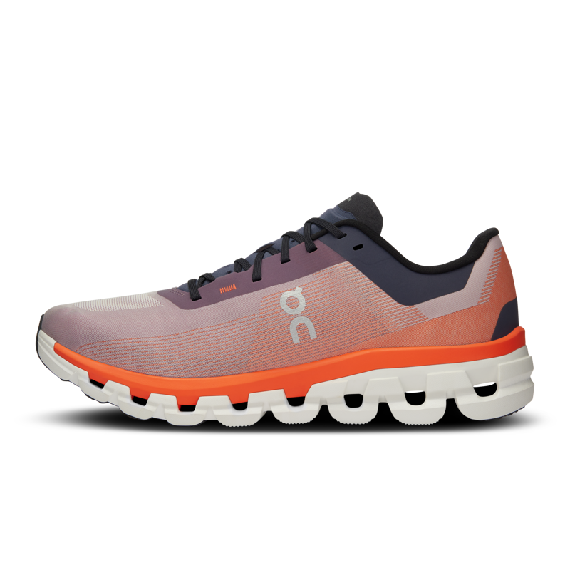 On Running Men's Cloudflow 4 running shoes in Quartz/Flame-4