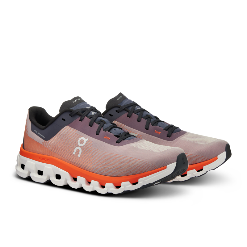On Running Men's Cloudflow 4 running shoes in Quartz/Flame-3