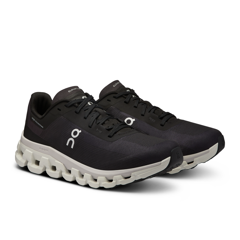 On Running Women's Cloudflow 4 running shoes in Black/White-3