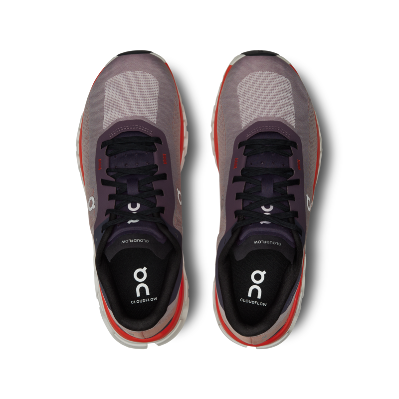 On Running Women's Cloudflow 4 running shoes in Quartz/Flame-2
