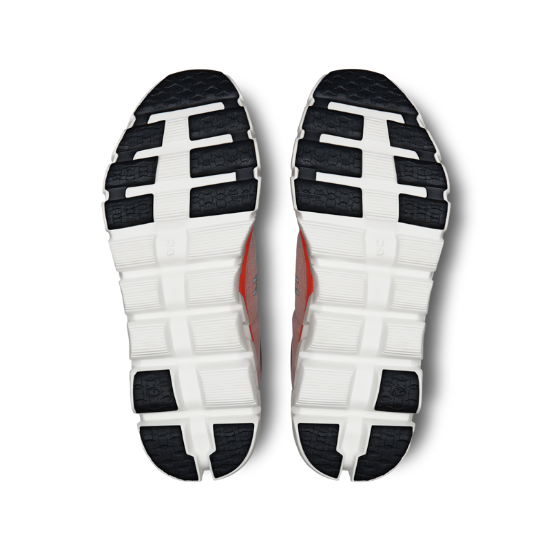 On Running Women's Cloudflow 4 running shoes in Quartz/Flame-1