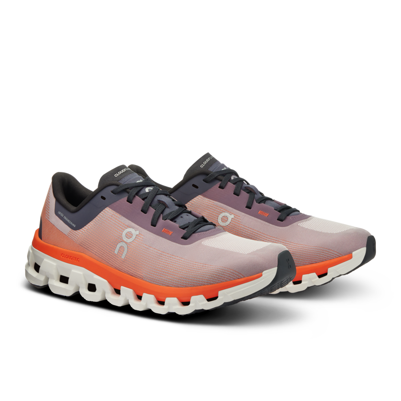 On Running Women's Cloudflow 4 running shoes in Quartz/Flame-5