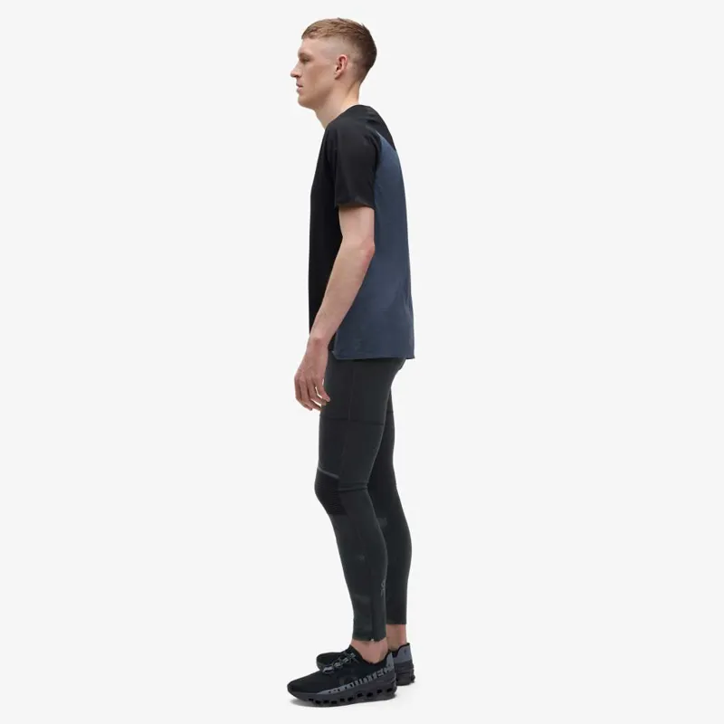 On Running Tights Long Lumos Mens in black/reflective