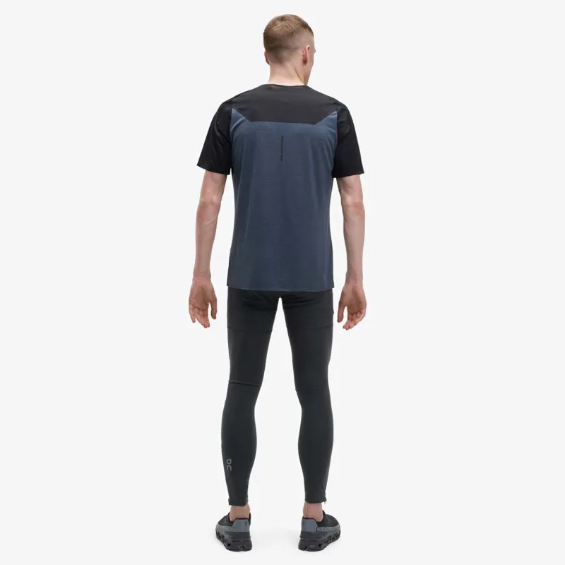 On Running Tights Long Lumos Mens in black/reflective-2