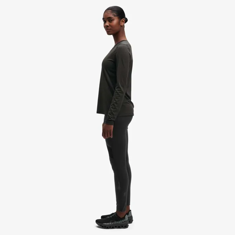 On Running Tights Long Lumos Womens in black/reflective-1
