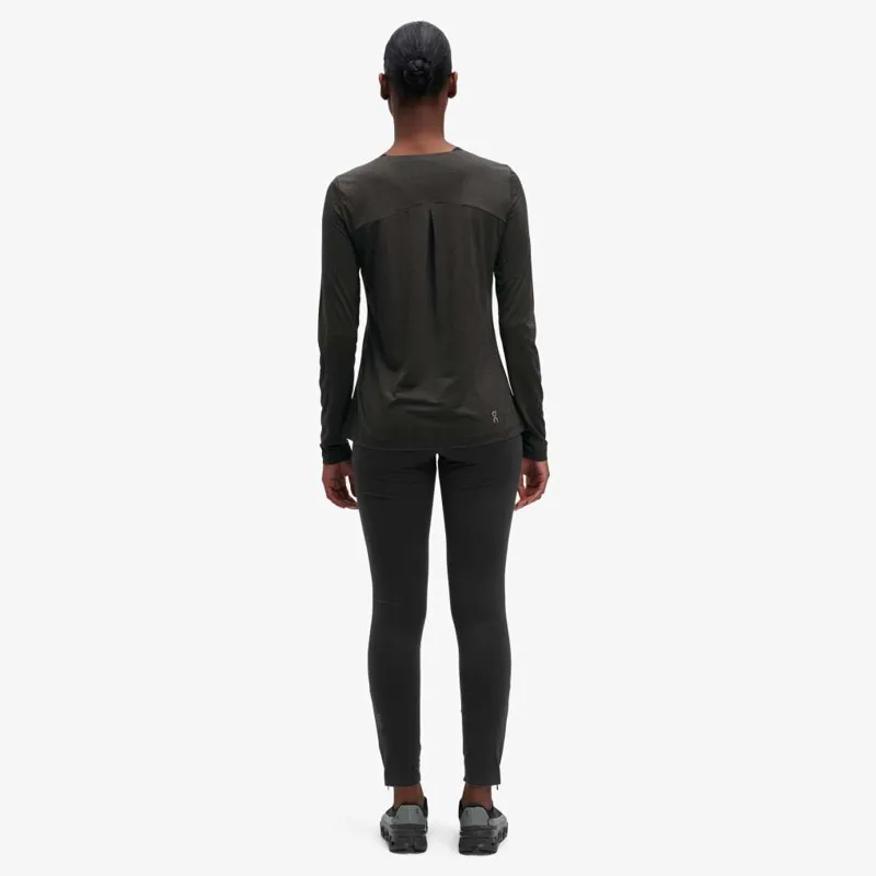 On Running Tights Long Lumos Womens in black/reflective-2