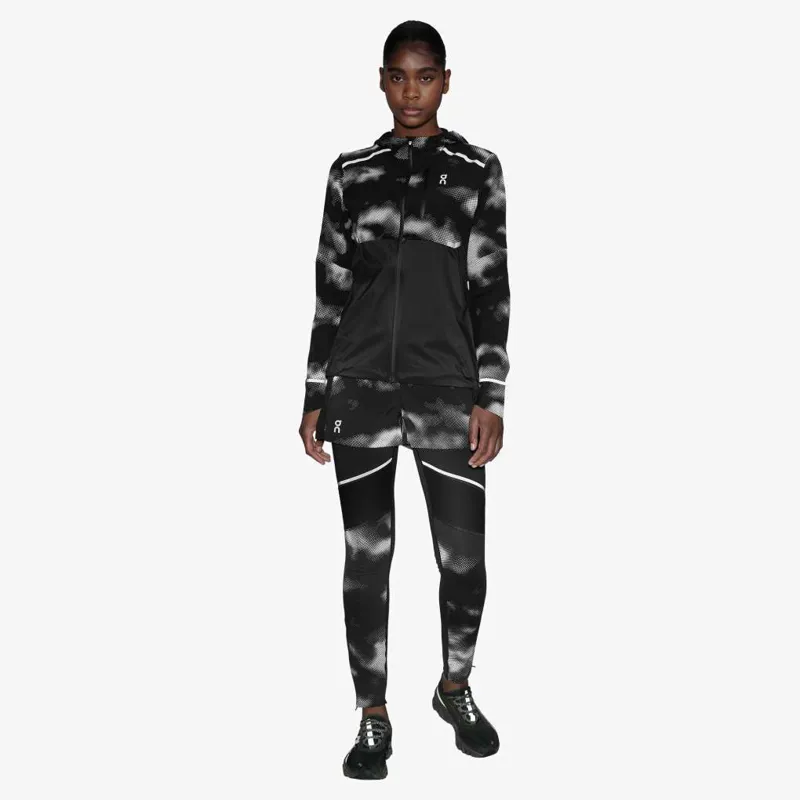 On Running Tights Long Lumos Womens in black/reflective-3