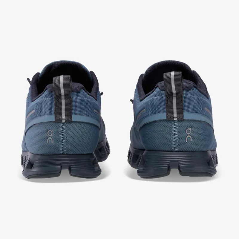 On Running Cloud 5 Women's Waterproof shoe in Metal/Navy-4