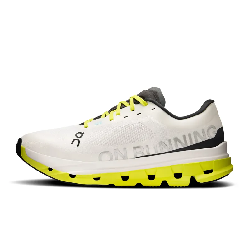 On Cloudflow 5 Men's running shoe in White/Lime-4