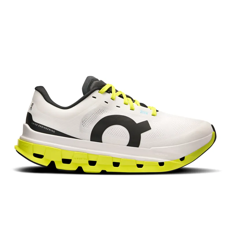 On Cloudflow 5 Women's running shoe in White/Lime