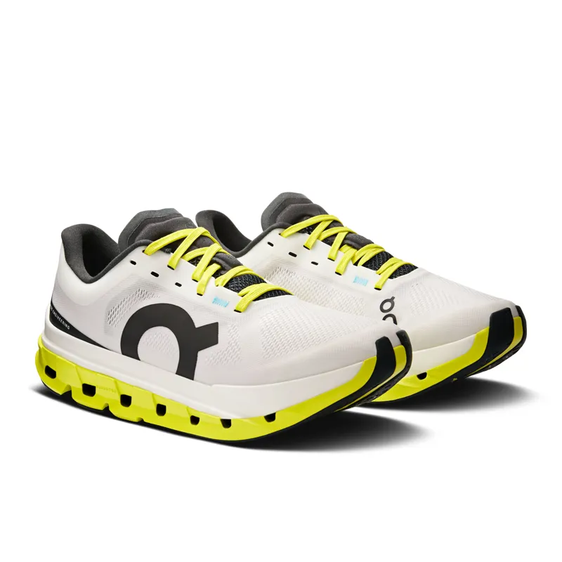 On Cloudflow 5 Women's running shoe in White/Lime-1