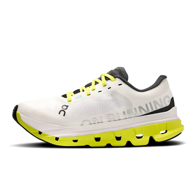 On Cloudflow 5 Women's running shoe in White/Lime-5