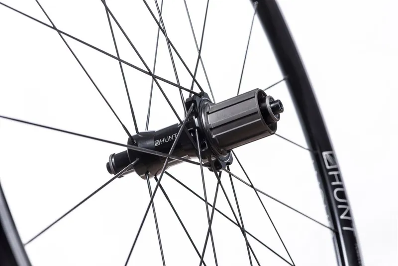 Hunt Race Aero V4 Wheelset Black Shimano Freehub QR-6