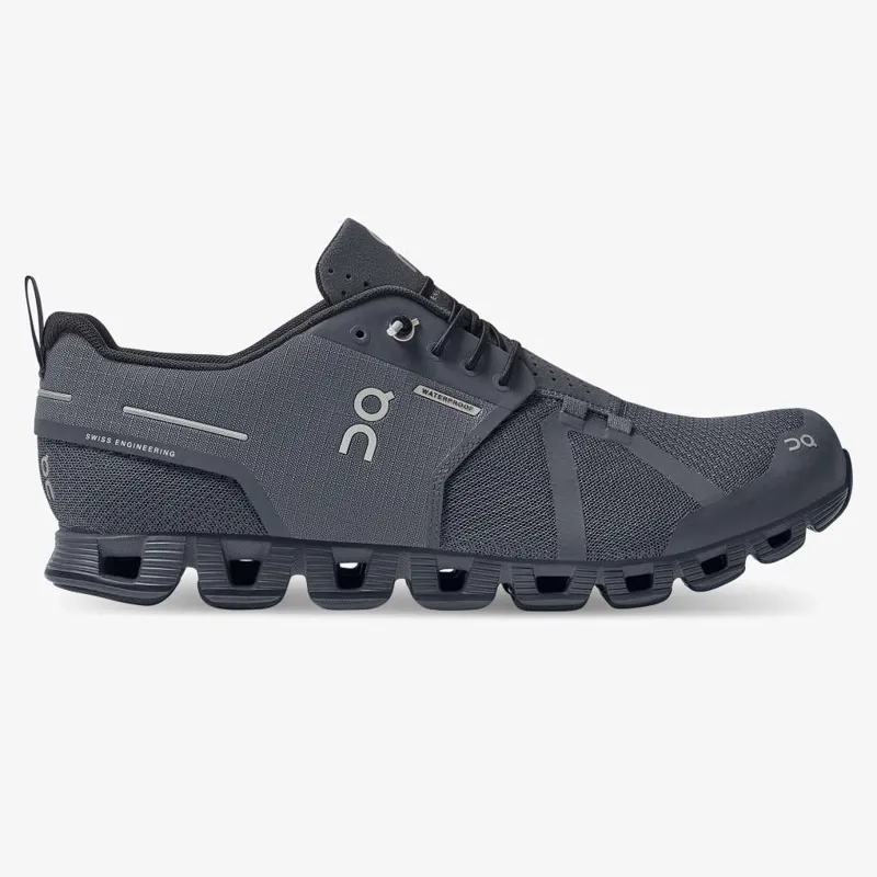 On Running Men's Cloud Waterproof shoe in Eclipse/Rock