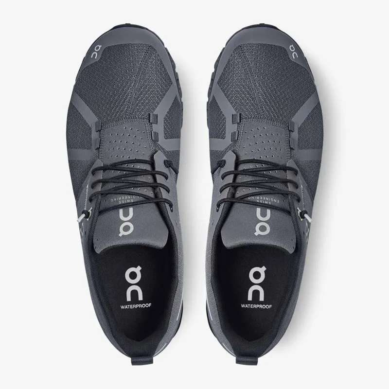 On Running Men's Cloud Waterproof shoe in Eclipse/Rock-3